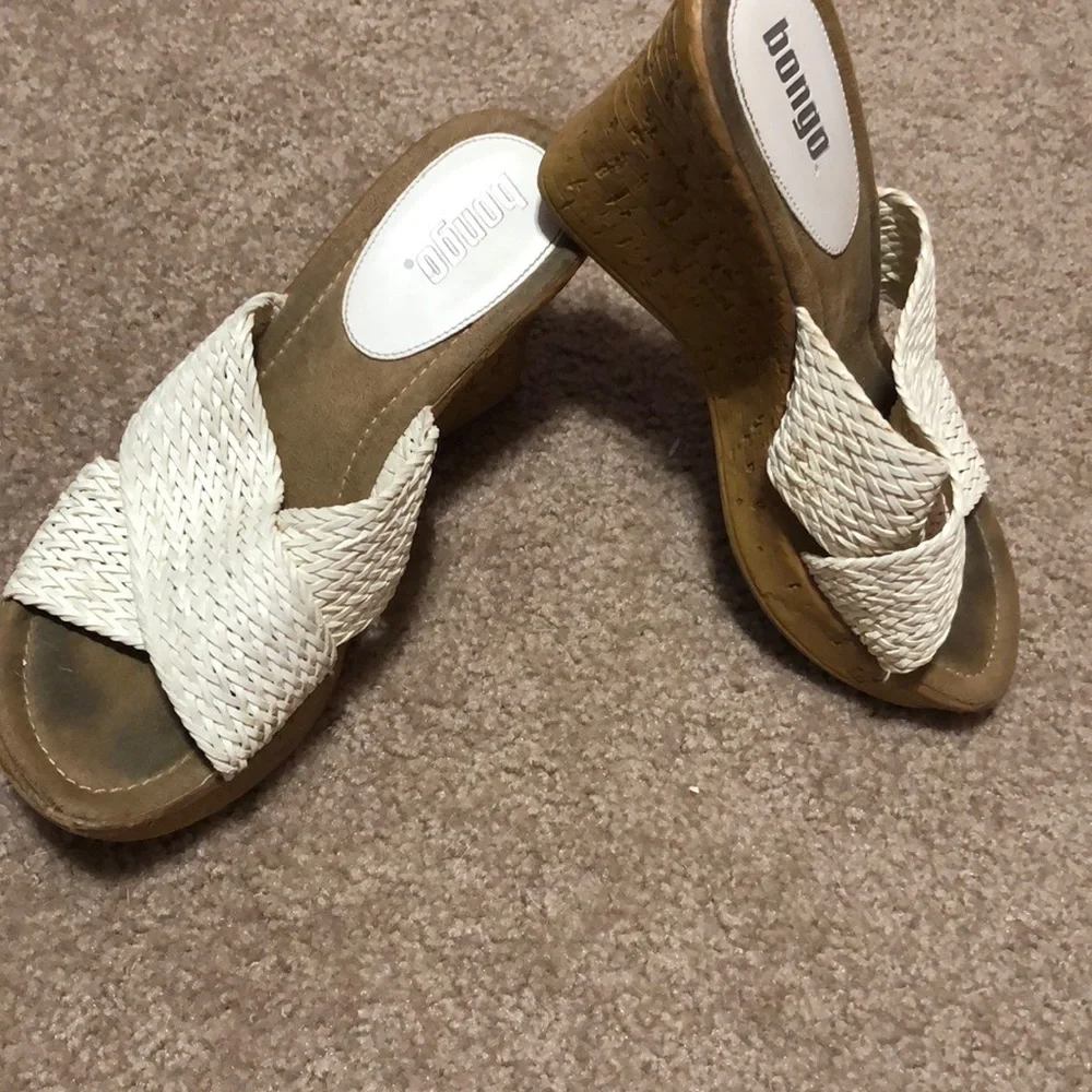2 Pair - Bongo and Cherokee wedges women’s size 6.5